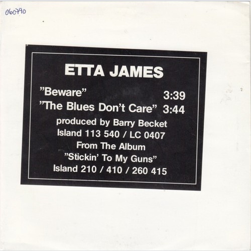 7", Single, Promo Etta James - Beware