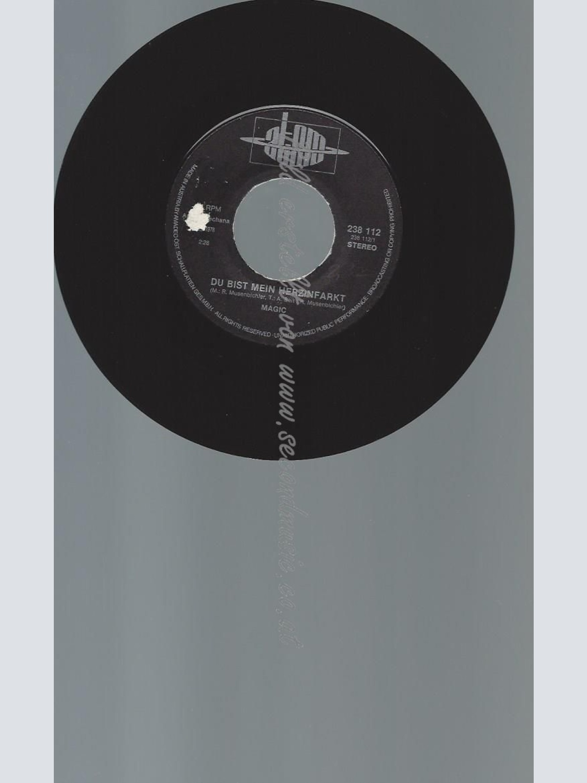 7"  Magic – Du Bist Mein Herzinfarkt