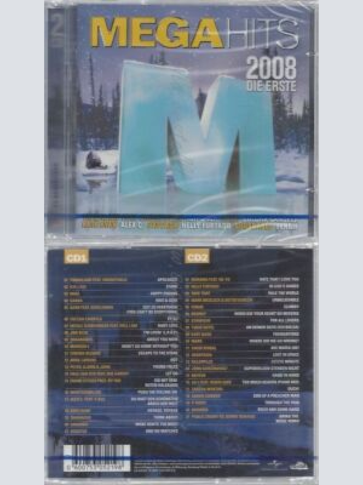 CD--NM-SEALED-VARIOUS -2007- - DOPPEL-CD -- MEGAHITS 2008-DIE ERSTE
