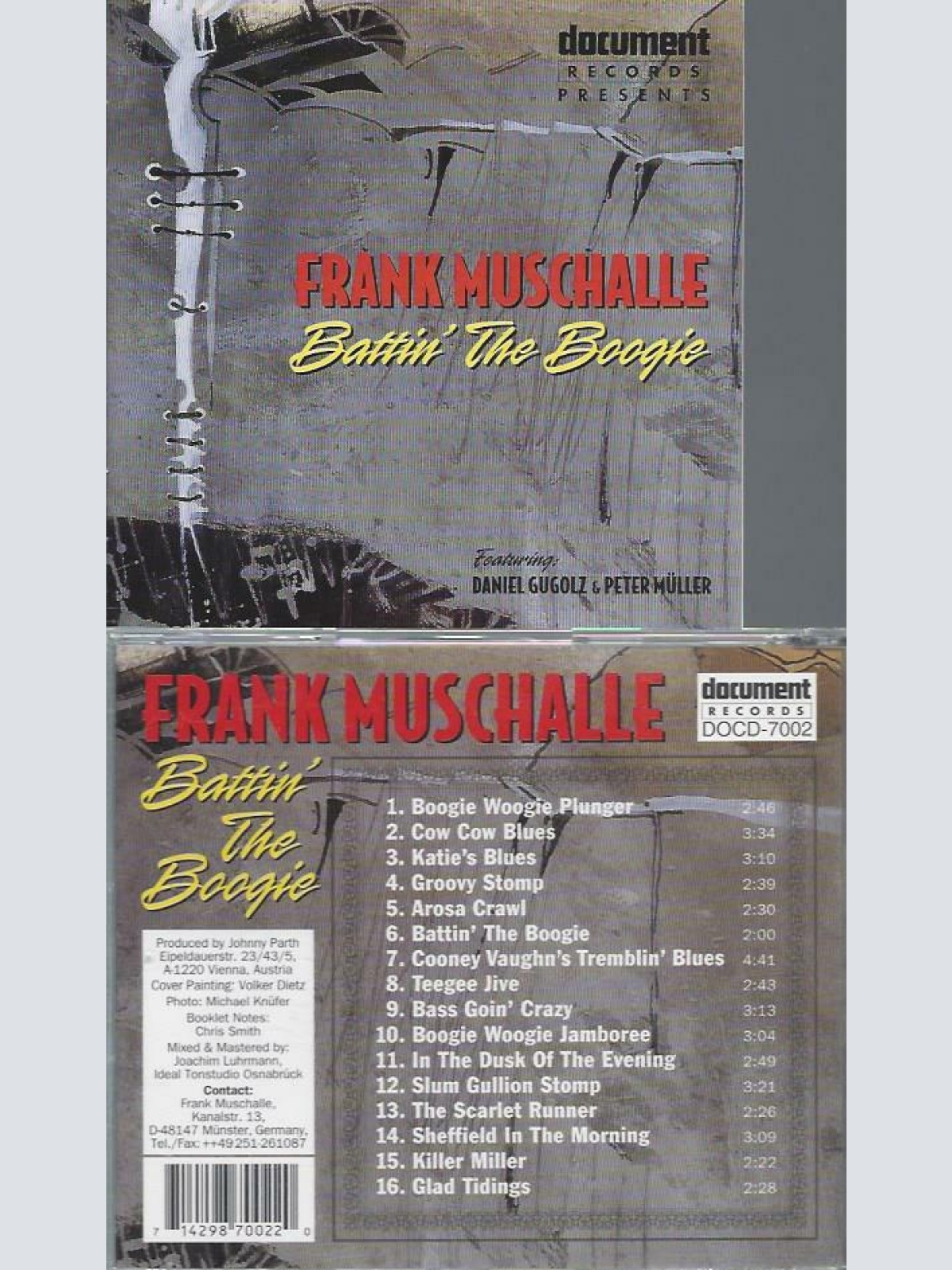 CD--Frank Muschalle Trio // Battin the Boogie