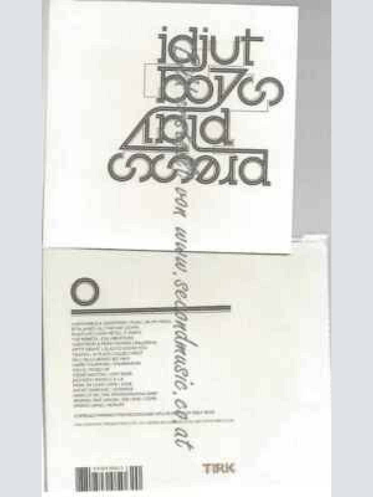 CD--Idjut Boys | --Press Play