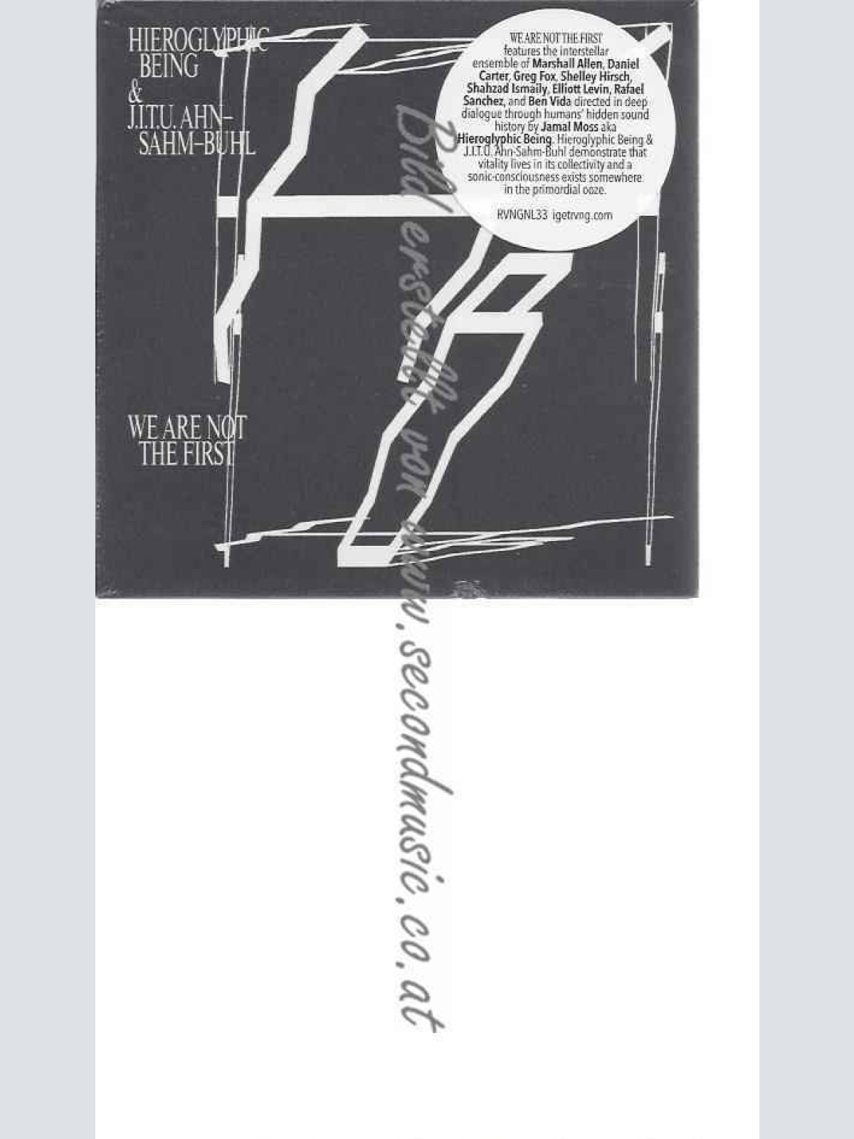 CD--Hieroglyphic Being & J.I.T.U Ahn-Sahm-Buhl--We Are Not the First