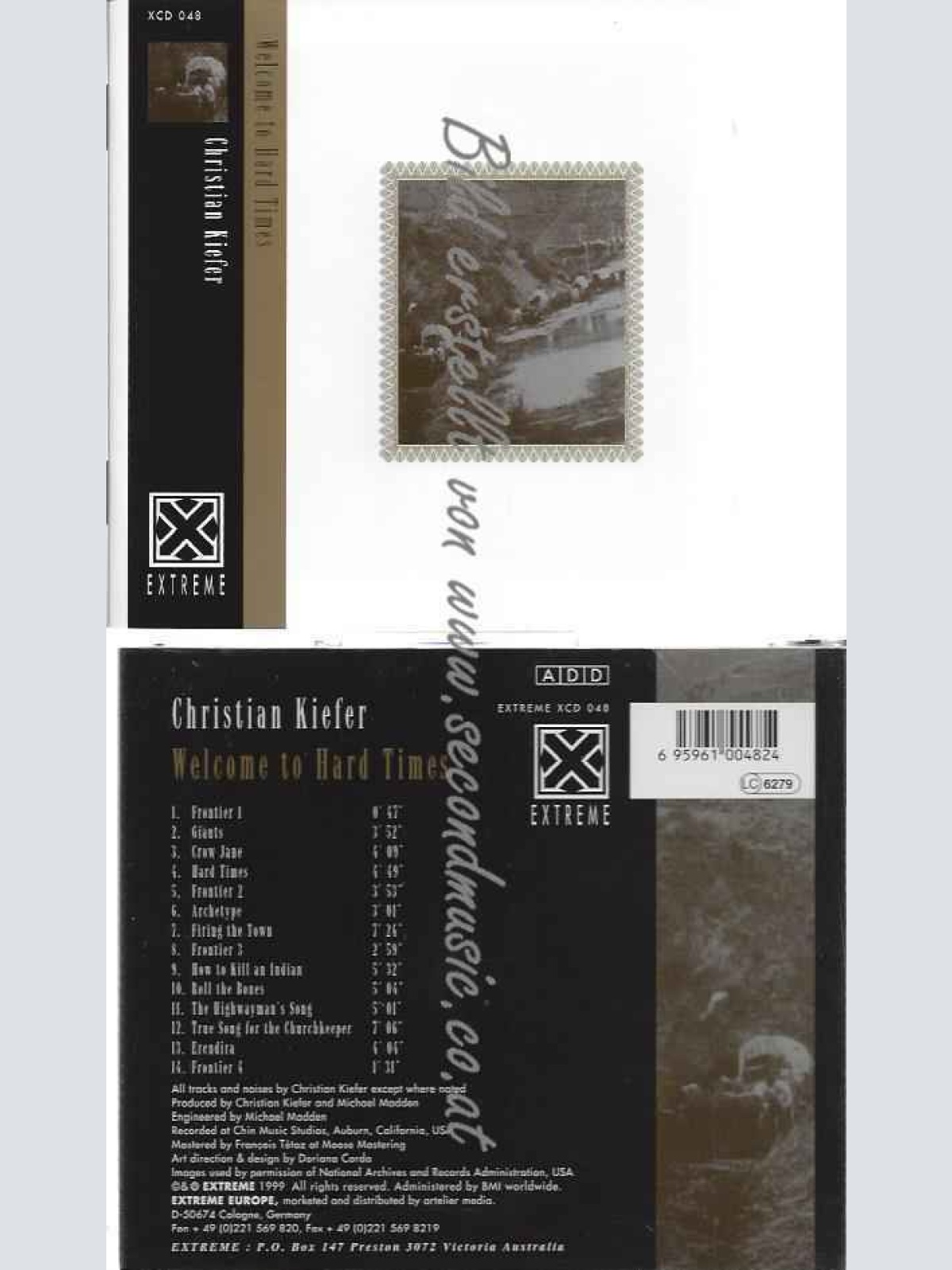 CD--Christian Kiefer | --Welcome to Hard Times