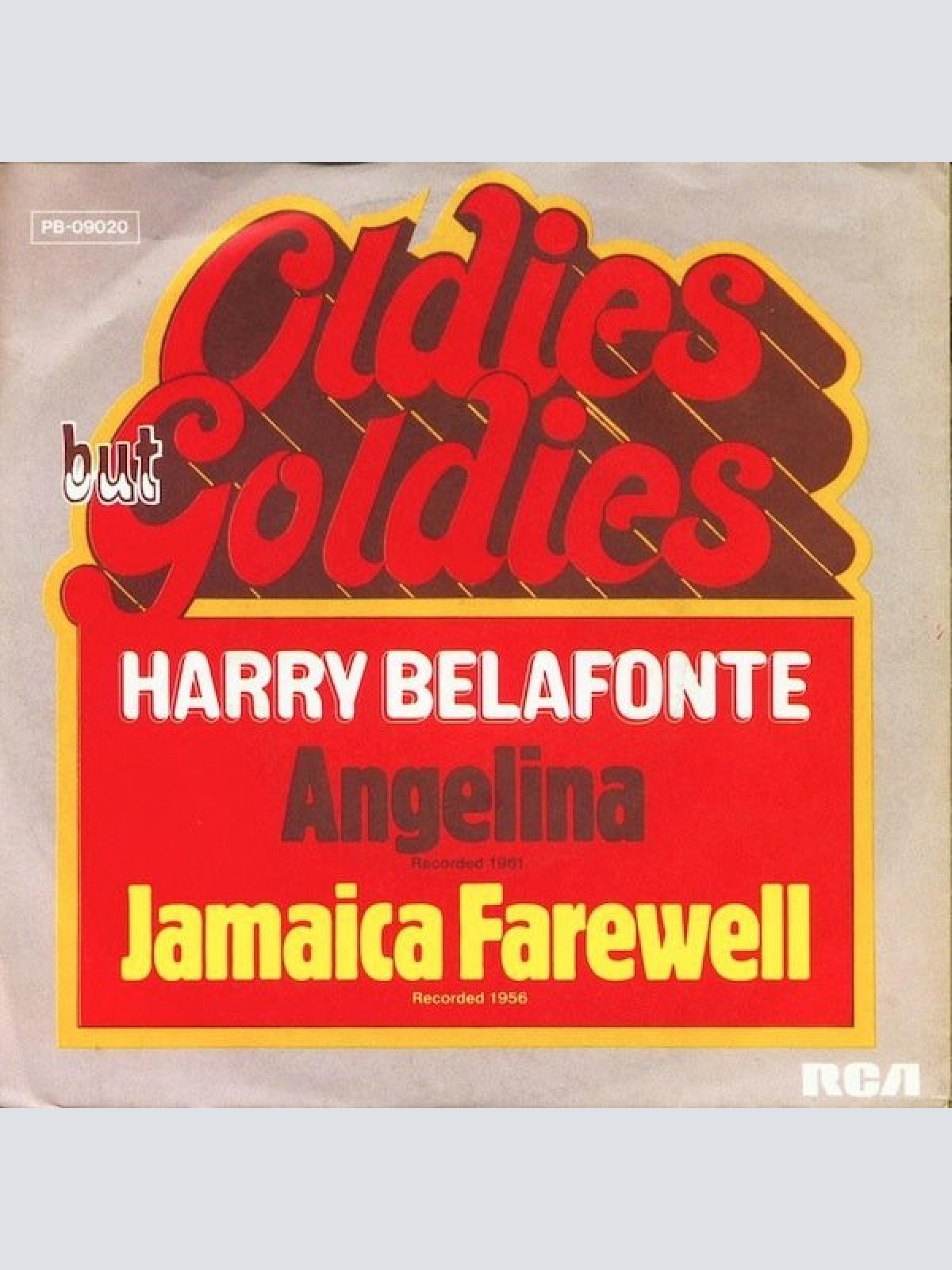 7", Single Harry Belafonte - Angelina / Jamaica Farewell