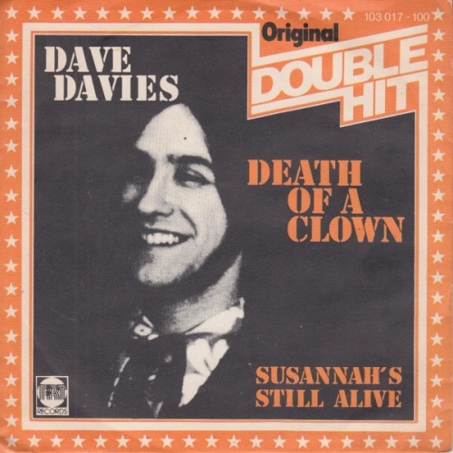 7", Single, RE Dave Davies - Death Of A Clown / Susannah's Still Alive