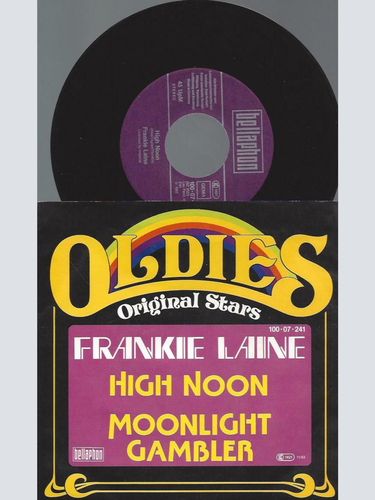 7"   Frankie Laine – High Noon / Moonlight Gambler