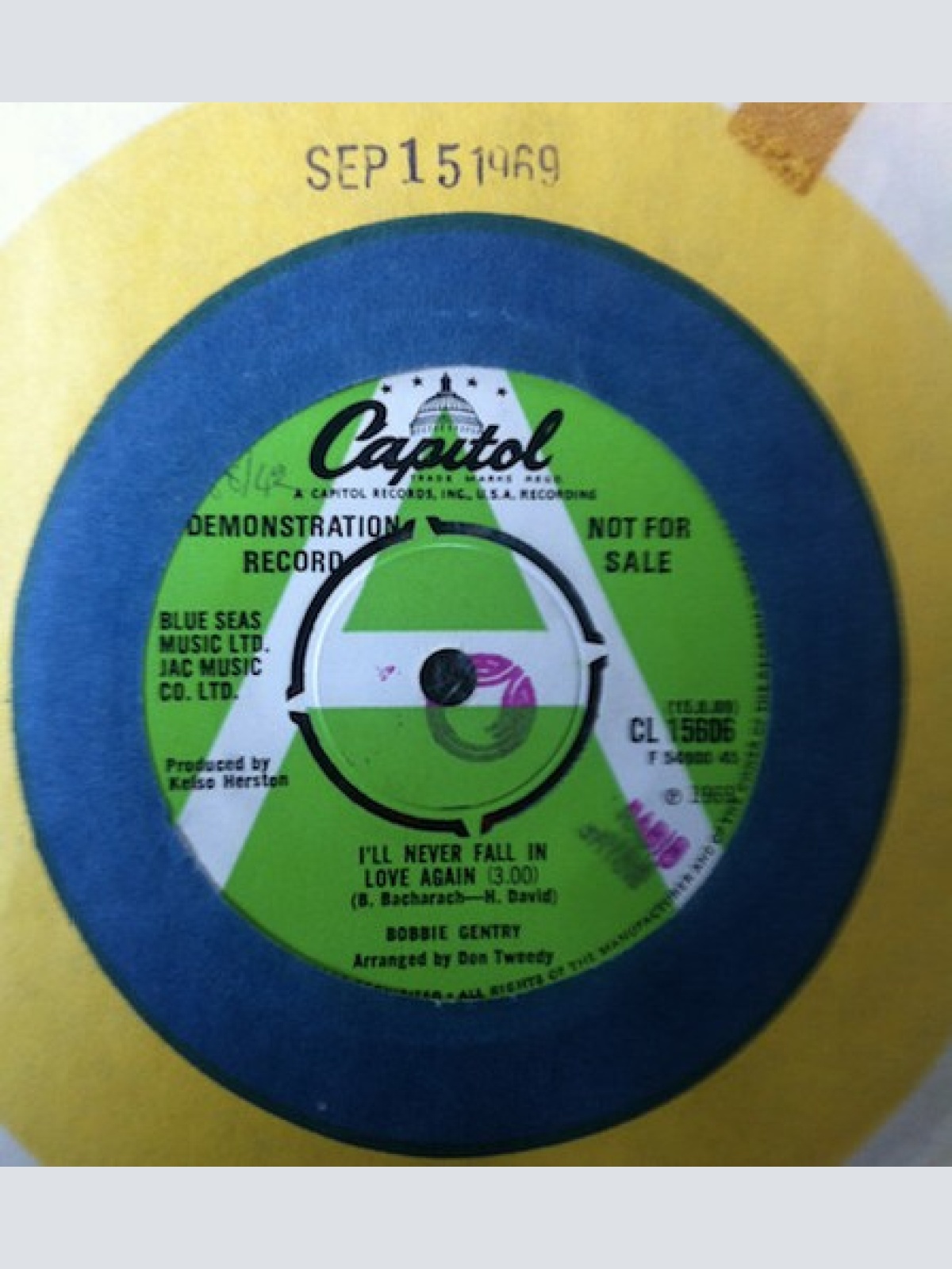 7", Promo, 4-P Bobbie Gentry - I'll Never Fall In Love Again