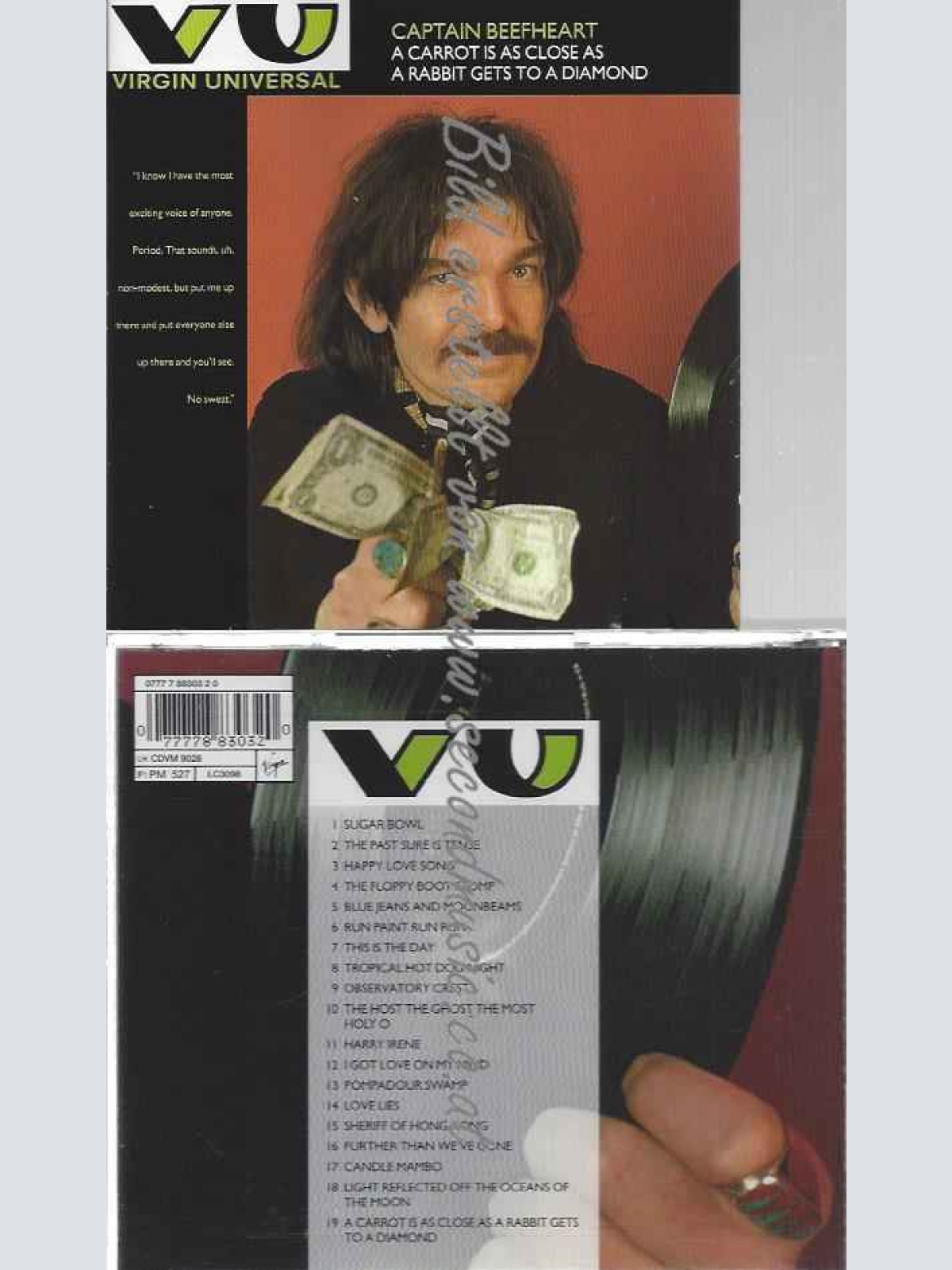 CD--Captain Beefheart |A Carrot Is As Close As a Rabbit Gets to a Diamond