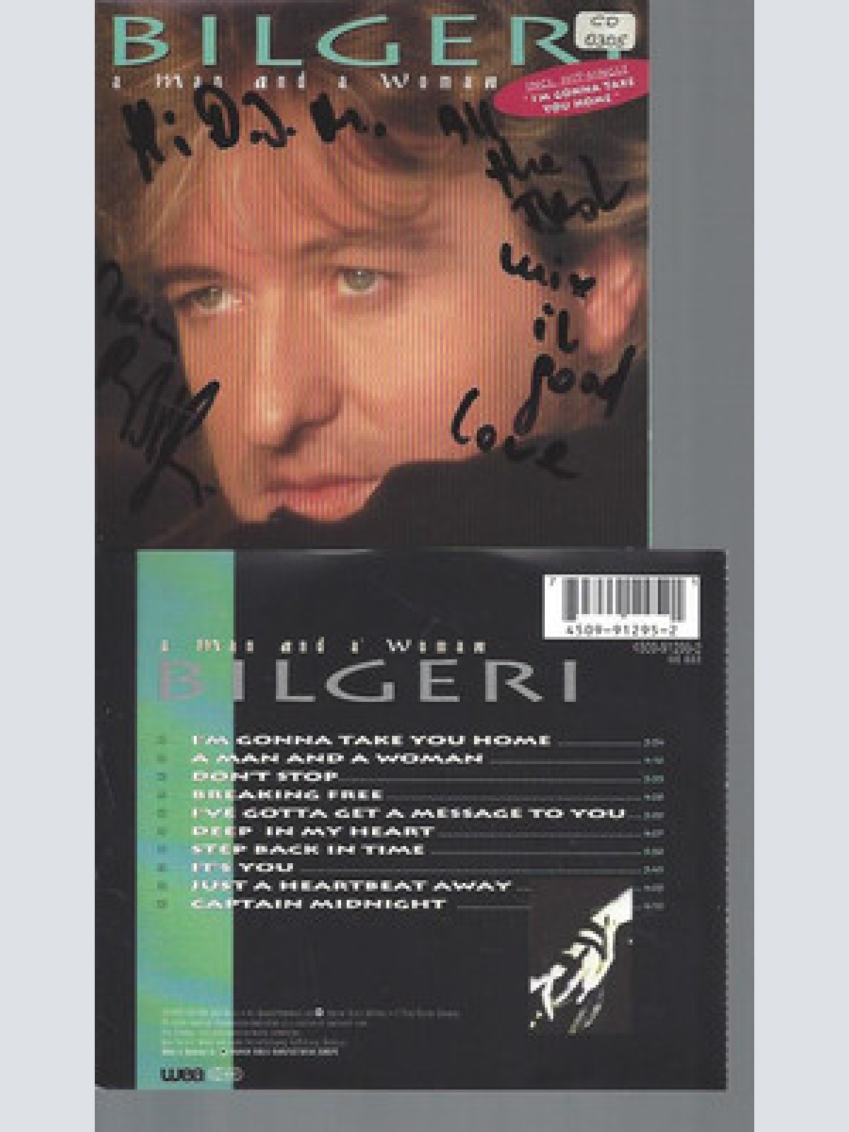 CD--BILGERI // A MAN AND A WOMAN // MIT AUTOGRAMM WIDMUNG