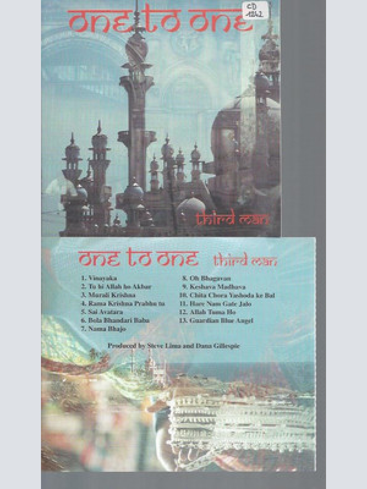 CD--ONE TO ONE THIRD MAN //PRODUVER DANA GILLESPIE // NO BARCODE