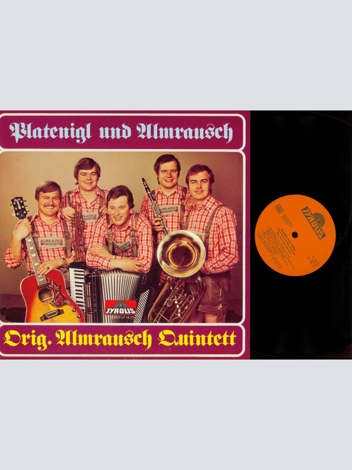 LP--Orig. Almrausch-Quintett -- Platenigl und Almrausch     // NM