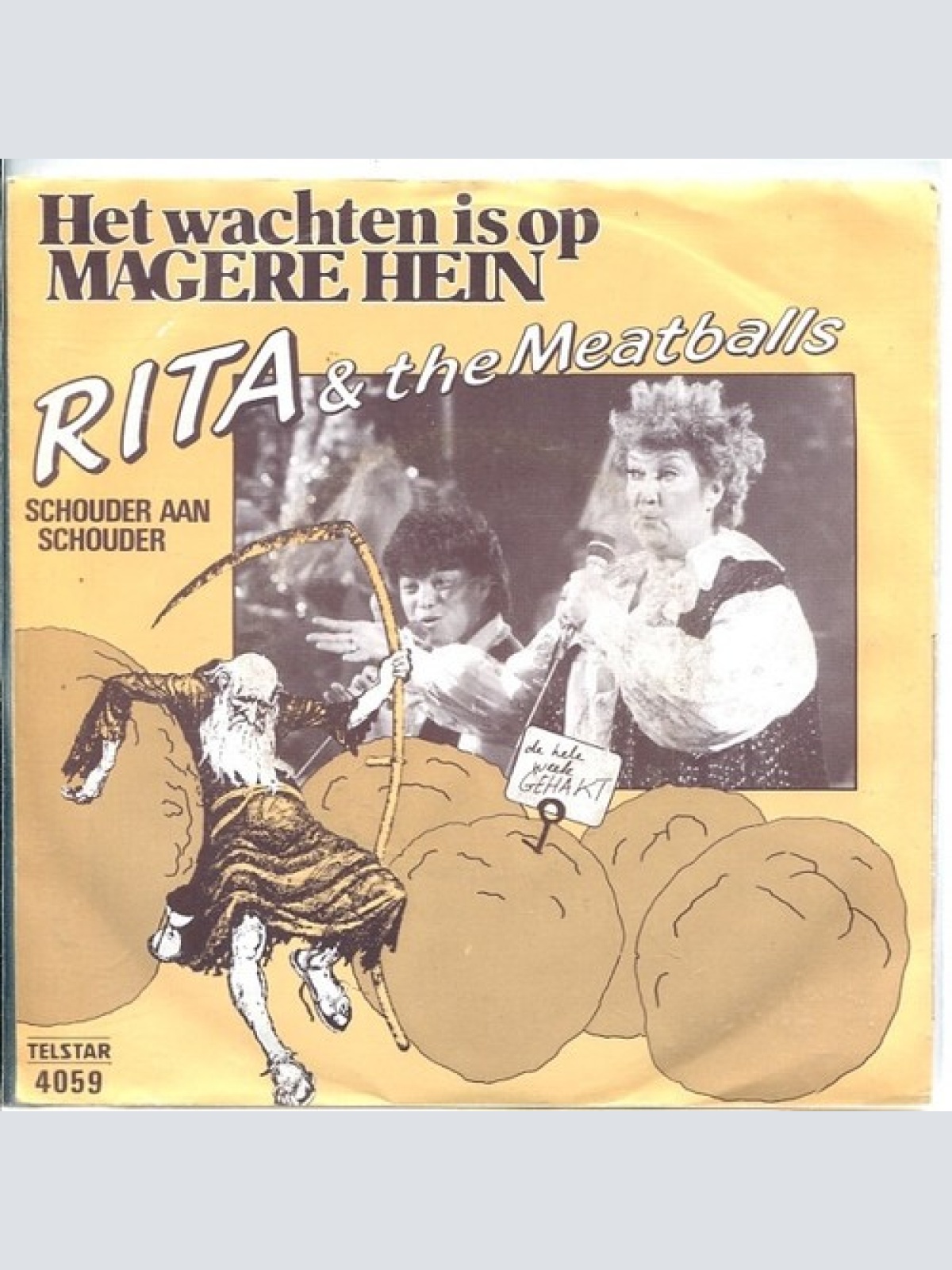 7", Single Rita* & The Meatballs (2) - Het Wachten Is Op Magere Hein