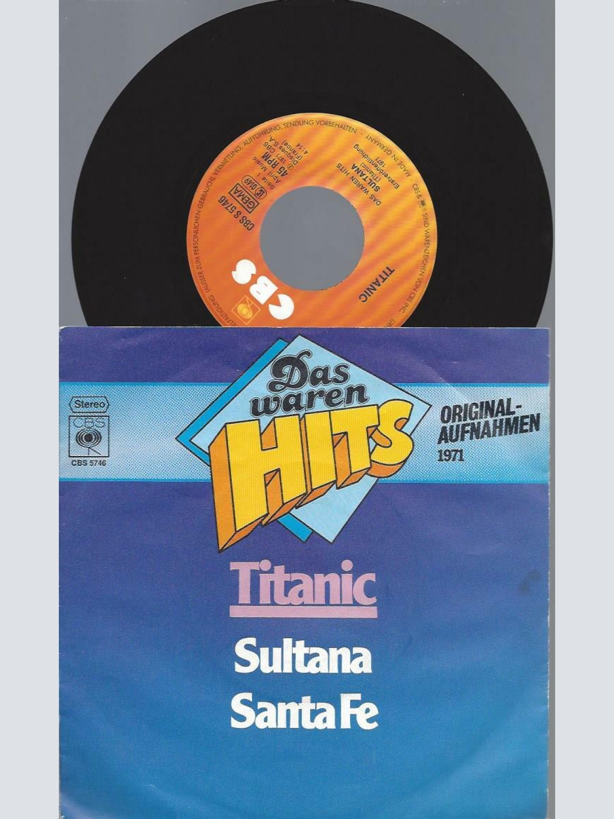 7"  Titanic   Sultana / Santa Fe