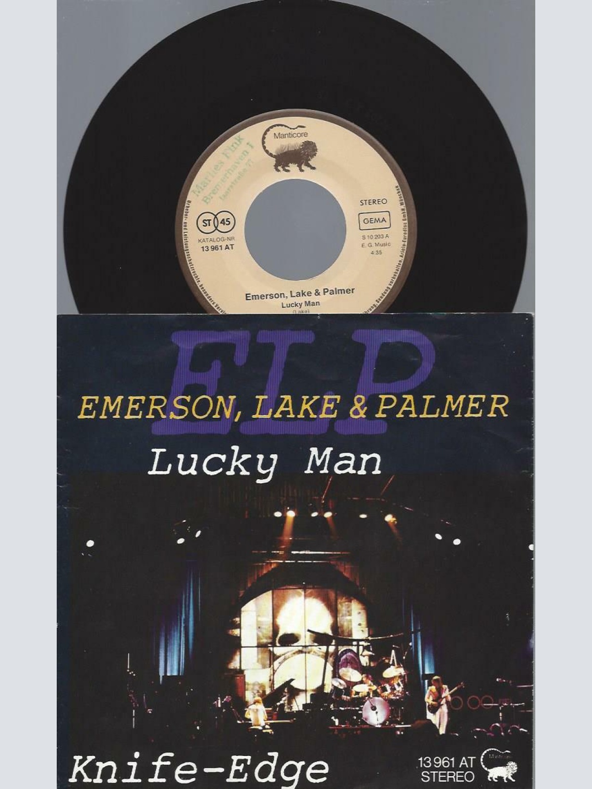 7"   Emerson, Lake & Palmer  Lucky Man
