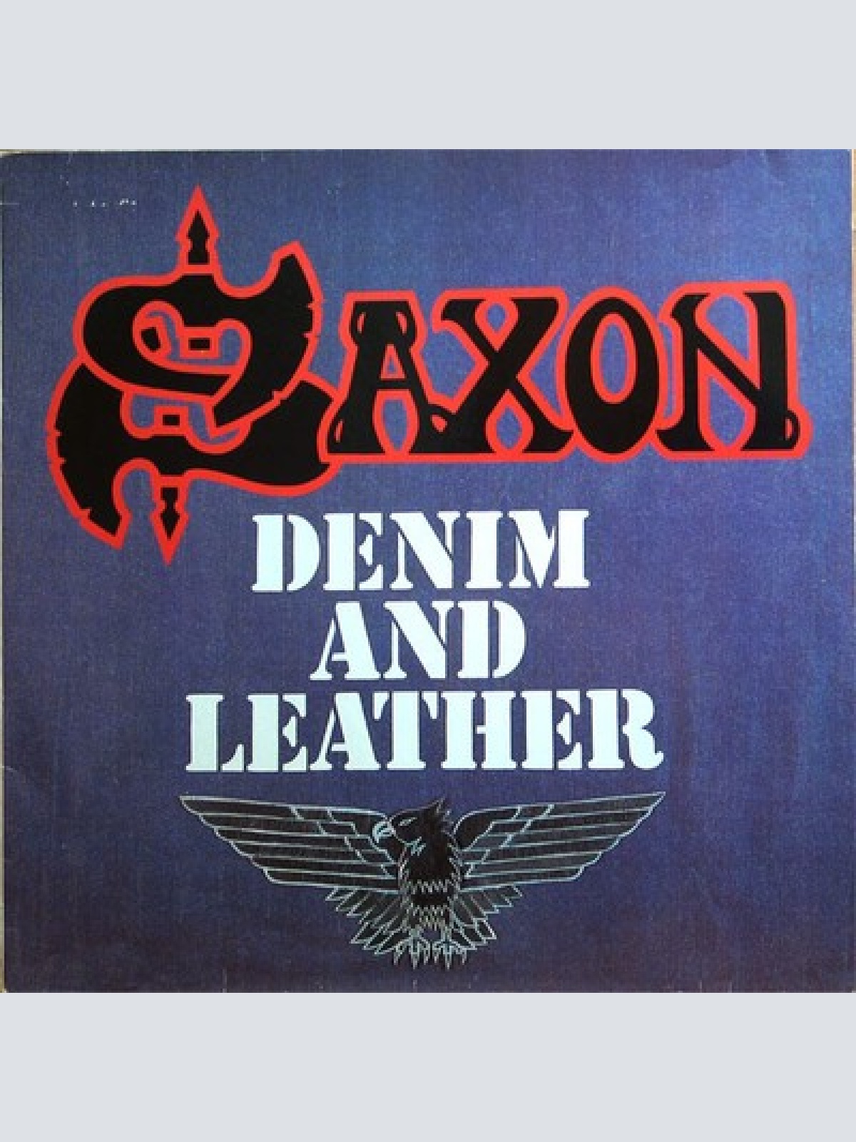 LP, Album Saxon - Denim And Leather