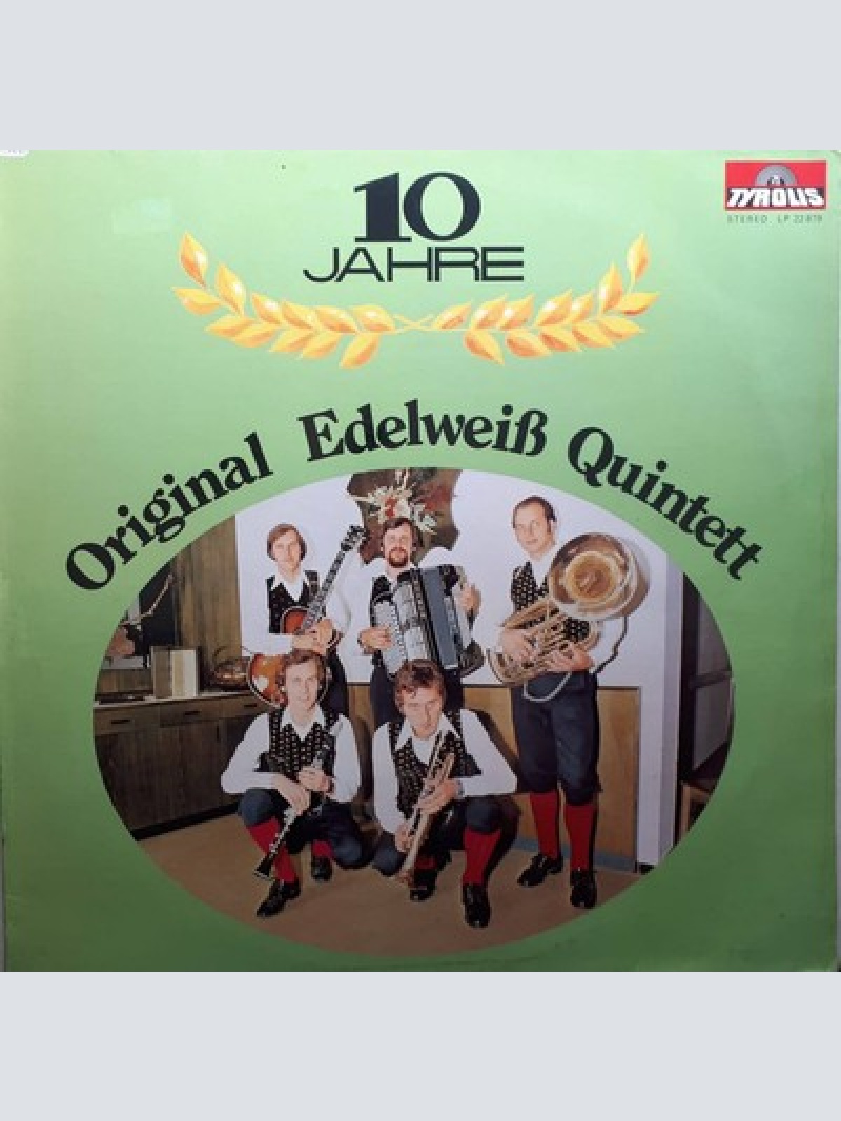 LP, Album Original Edelweiß Quintett - 10 Jahre