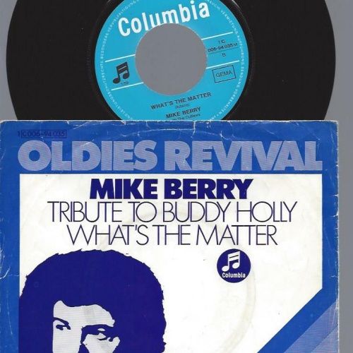 7"  Mike Berry With The Outlaws   Tribute To Buddy Holly