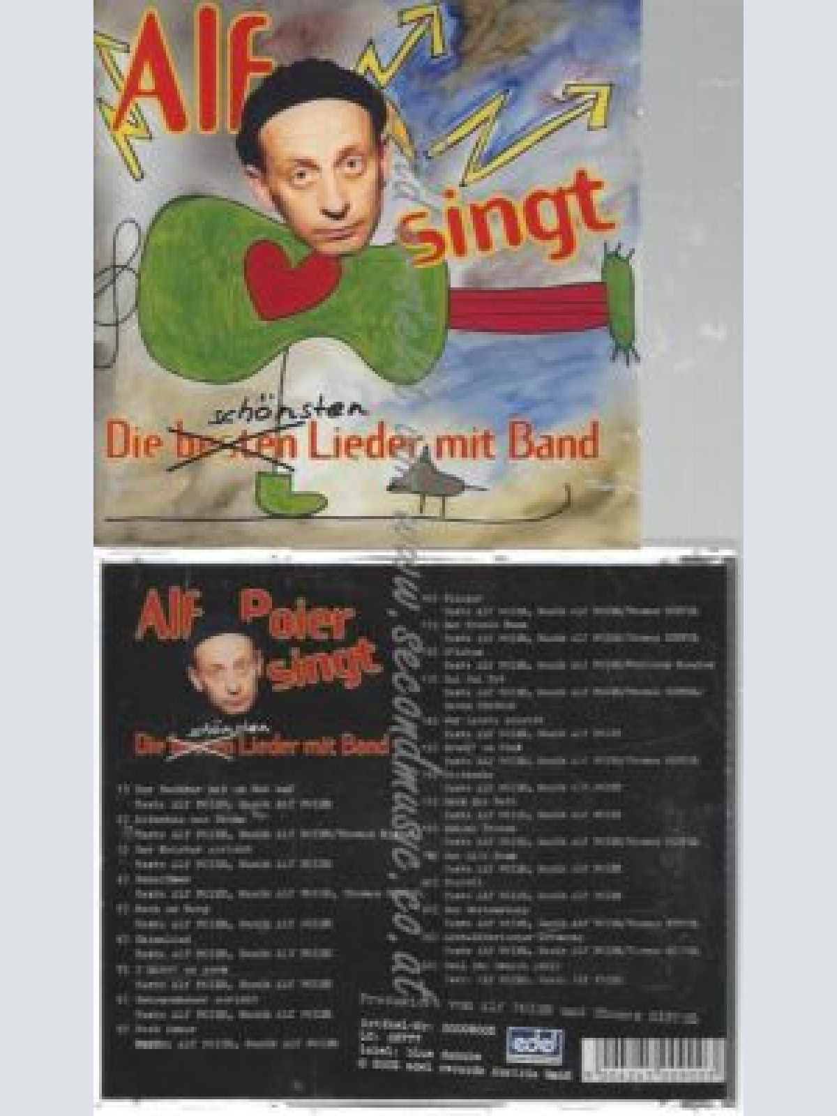 CD--ALF POIER--    ALF SINGT DIE SCHÖNSTEN LIEDER MIT BAND