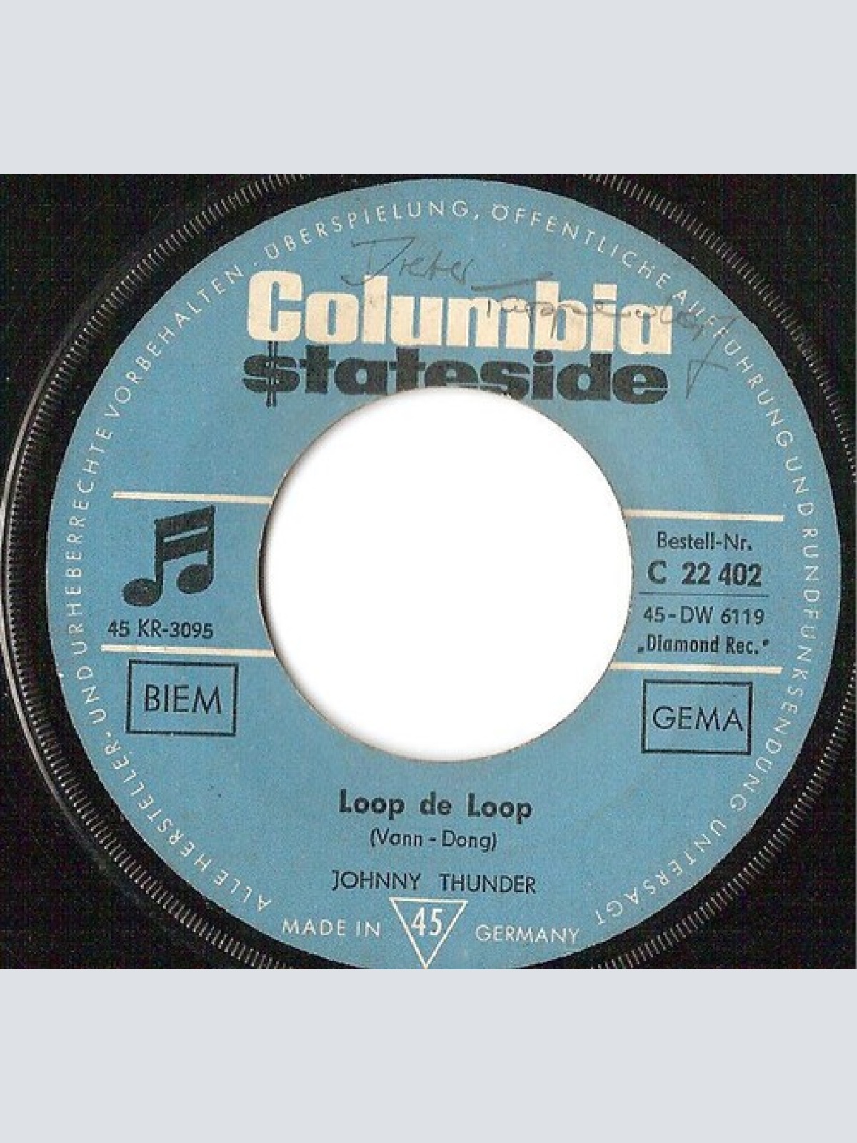 7" Johnny Thunder - Loop De Loop