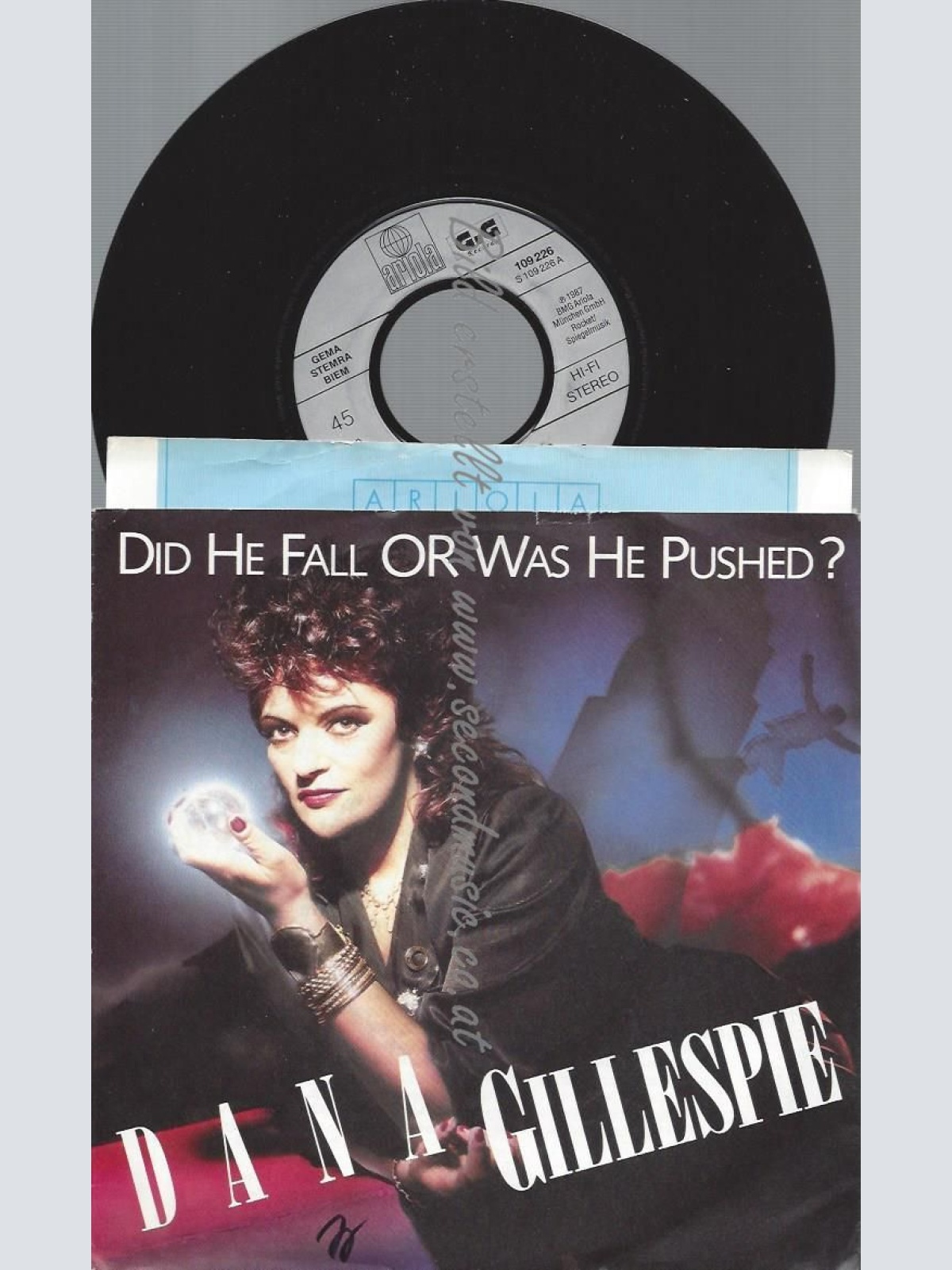 7"  Dana Gillespie  Did He Fall Or Was He Pushed // MIT SINGLE FACTS