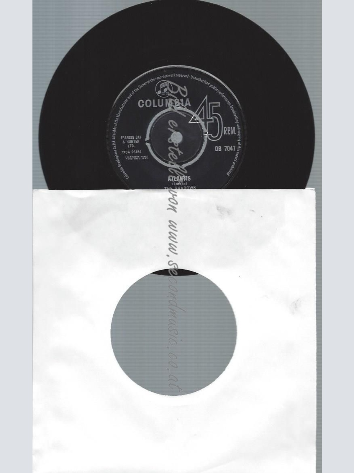 7"   The Shadows – Atlantis //UK