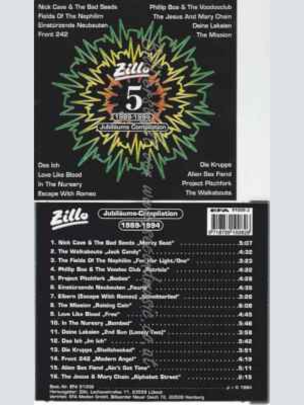CD--VARIOUS | -- 5 YEARS OF ZILLO. JUBILÄUMS-COMPILATION (-)