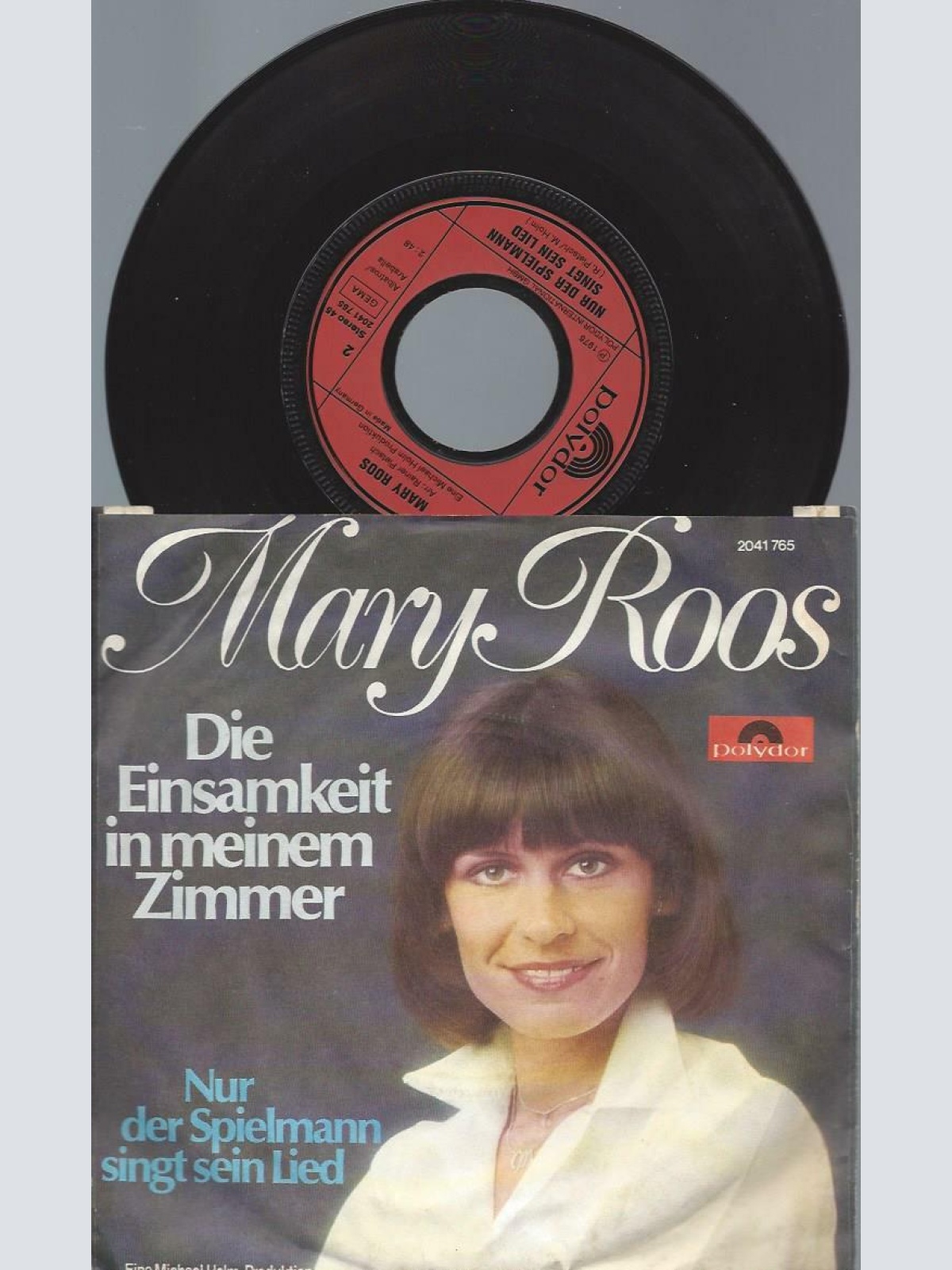 7"    Mary Roos  Die Einsamkeit In Meinem Zimmer