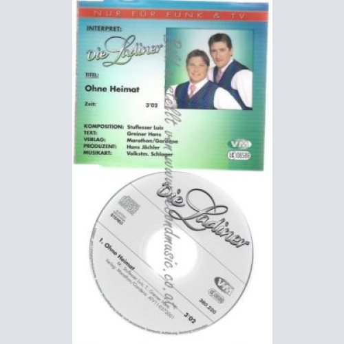 CD--LADINER--    OHNE HEIMAT - 1 TRACK-