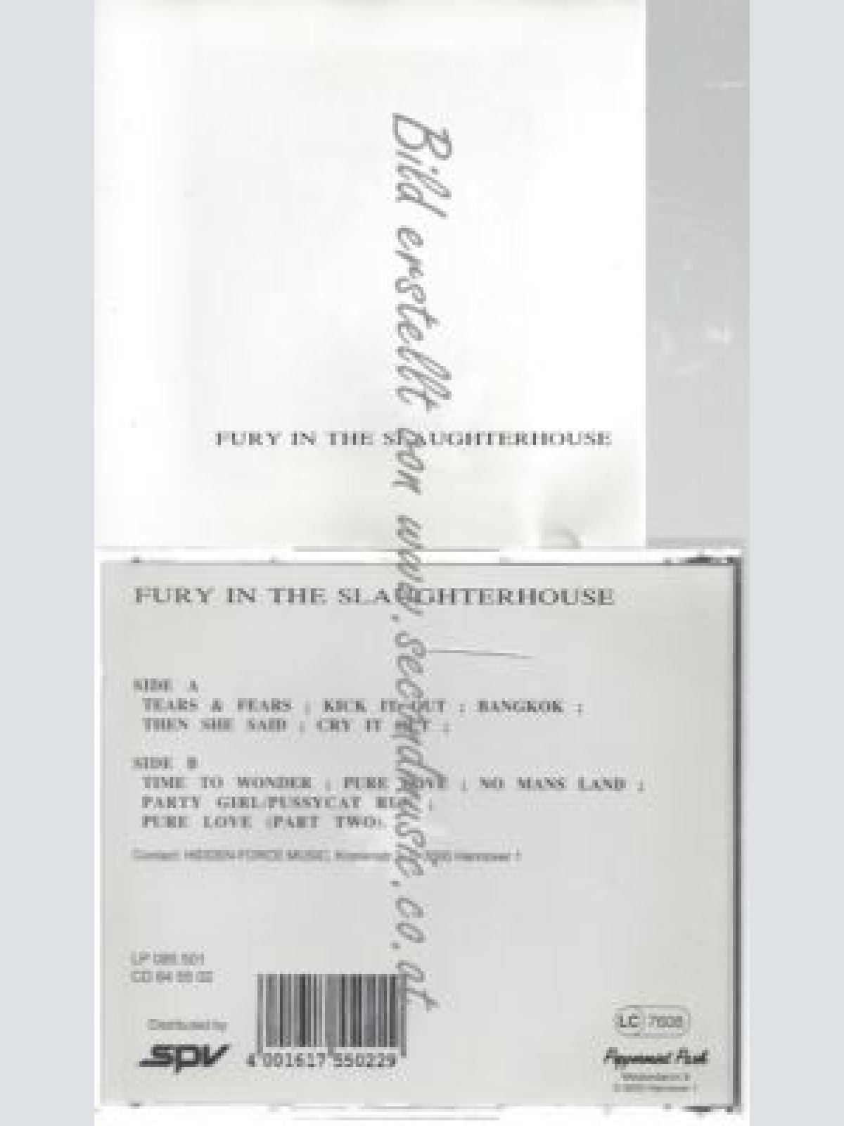 CD--FURY IN THE SLAUGHTERHOUSE--    FURY IN THE SLAUGHTERHOUSE