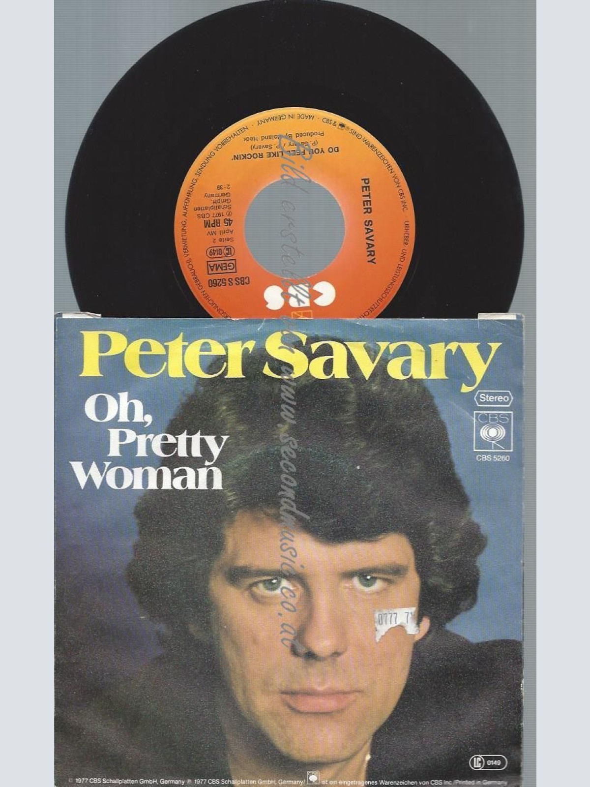 7"  Peter Savary – Oh, Pretty Woman