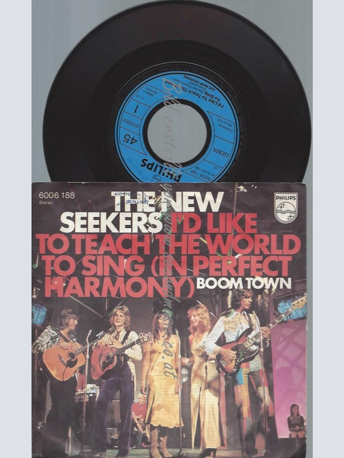 7"  The New Seekers  I'd Like To Teach The World To Sing