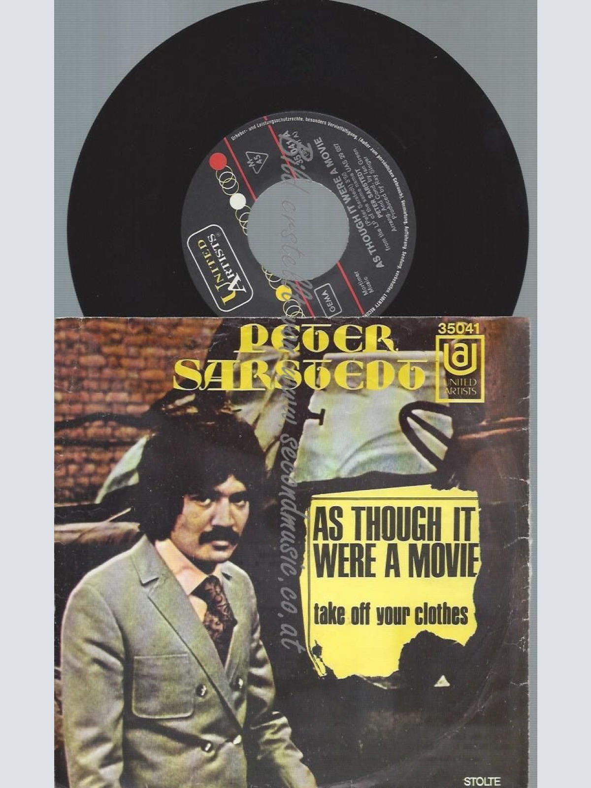 7"    Peter Sarstedt  As Though It Were A Movie