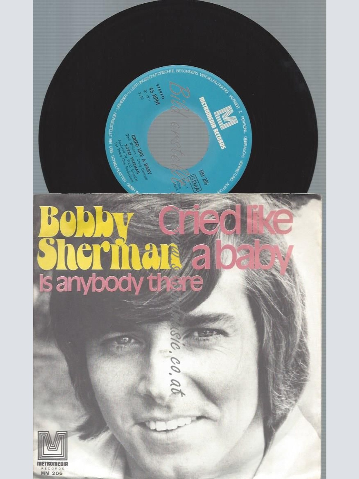 7"   Bobby Sherman – Cried Like A Baby