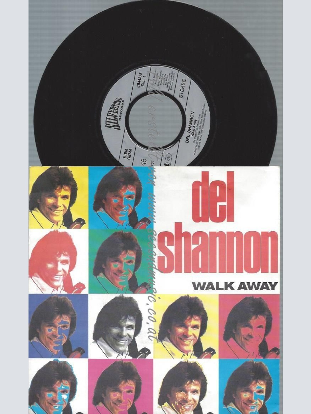 7"  Del Shannon  Walk Away