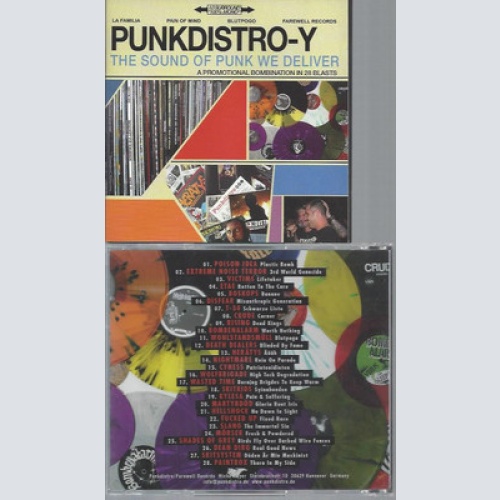 CD- Punkdistro-Y A Promotional Bombination In 28 Blasts!