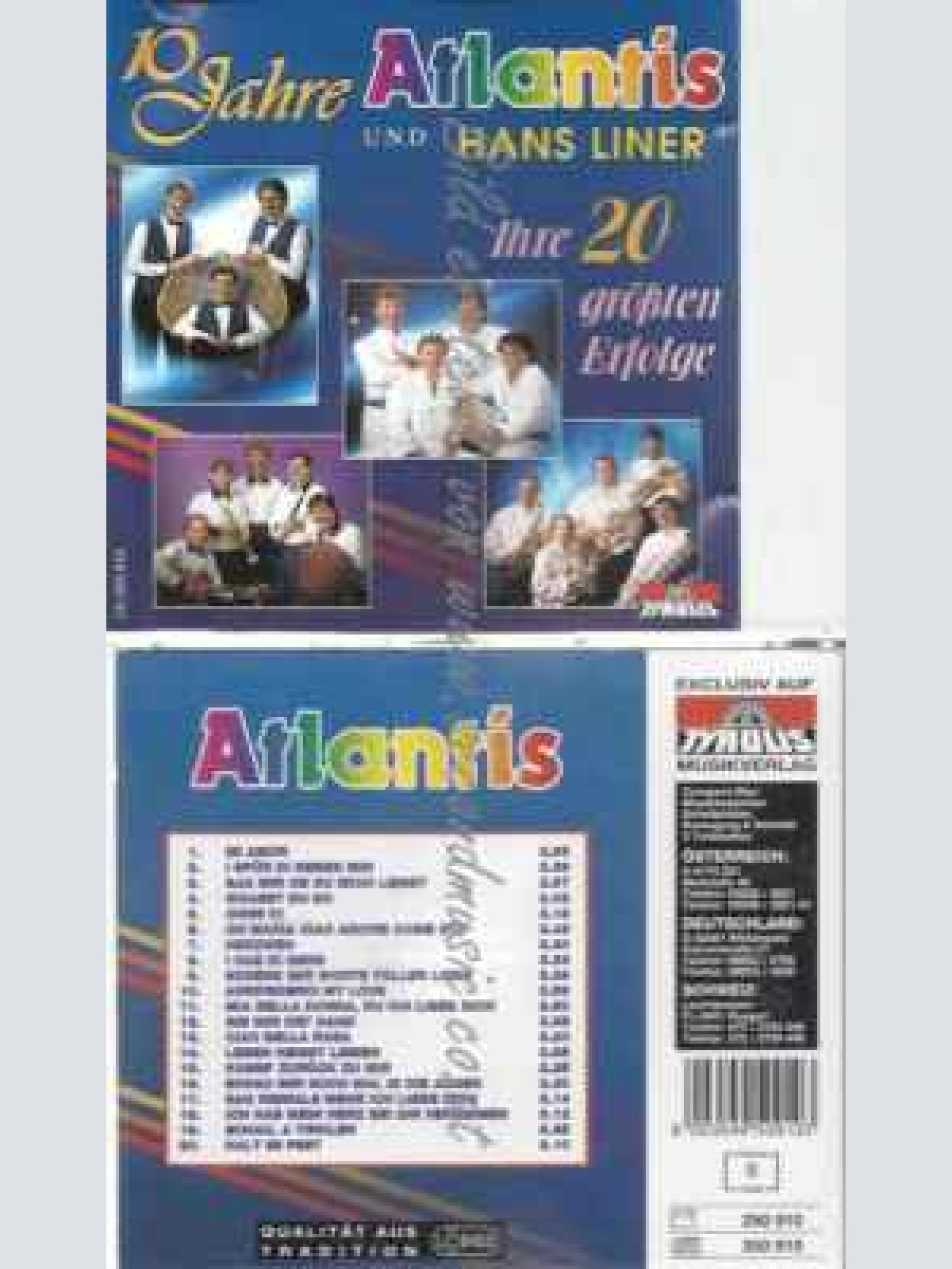 CD--HRE  GRÖSSTEN ERFOLGE/ ATLANTIS | -- 20  JAHRE