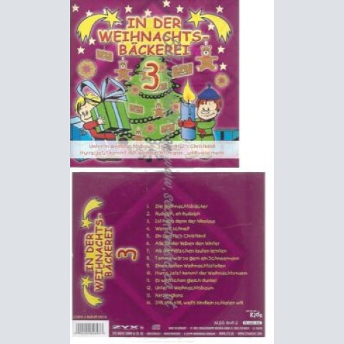 CD--VARIOUS--    DIE KINDER WEIHNACHTSBÄCKEREI     3