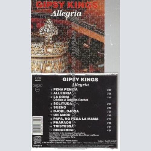 CD--GIPSY KINGS--    ALLEGRIA |