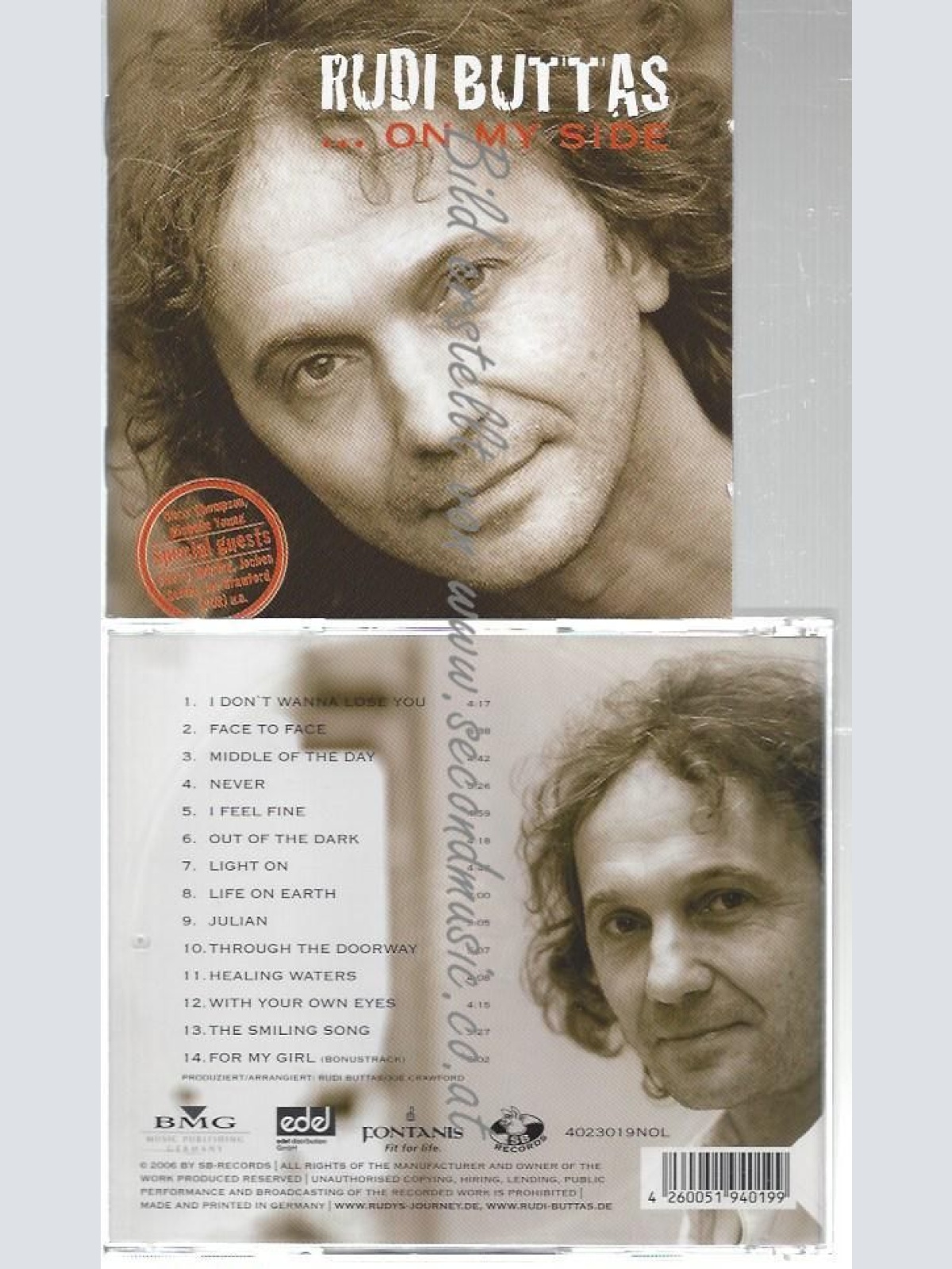 CD--RUDI BUTTAS--    ON MY SIDE