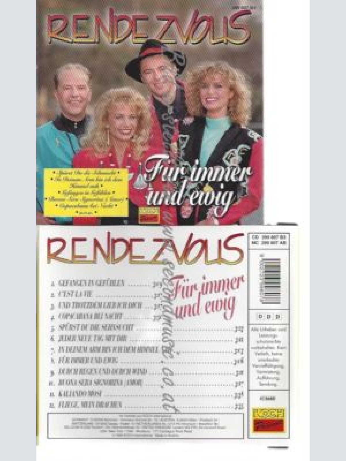 CD--RENDEZVOUS--    FÜR IMMER UND EWIG
