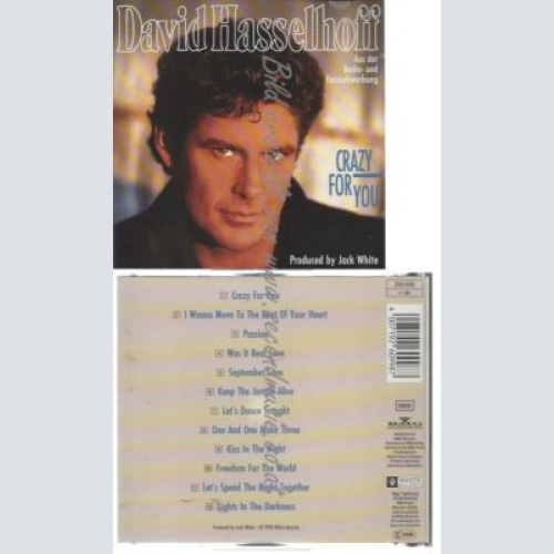 CD--DAVID HASSELHOFF--    CRAZY FOR YOU
