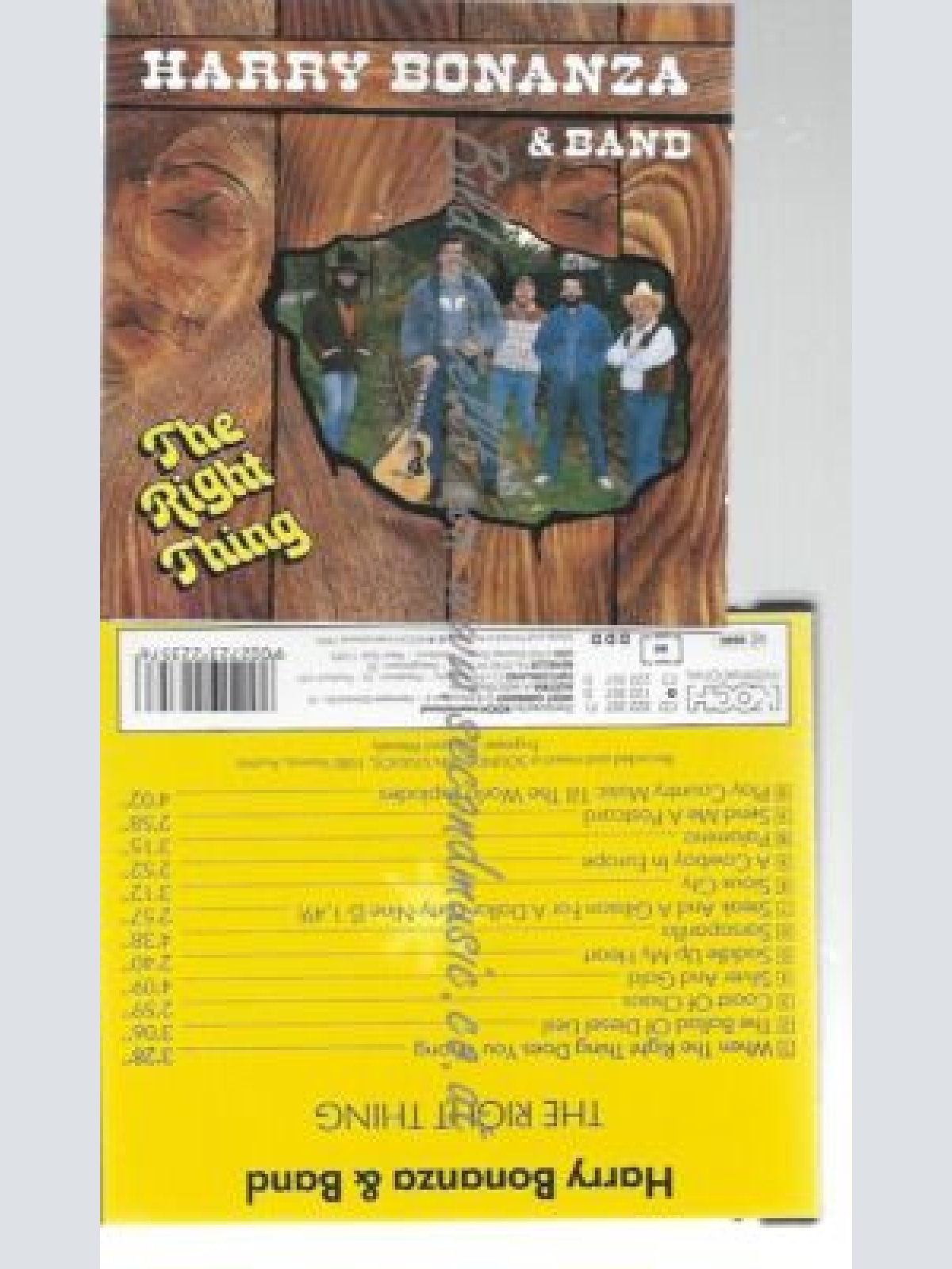 CD--Right thing  //  Harry Bonanza