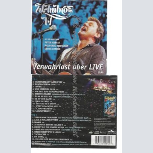 CD--WOLFGANG AMBROS--    VERWAHRLOST ABER LIVE