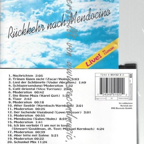 CD--Rückkehr nach Mendocino - Live im Luxor  //  Guildo Horn