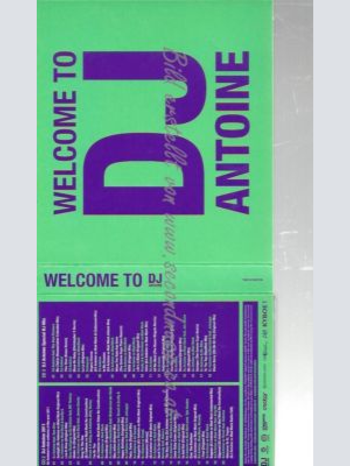 CD--DJ ANTOINE--    WELCOME TO DJ ANTOINE