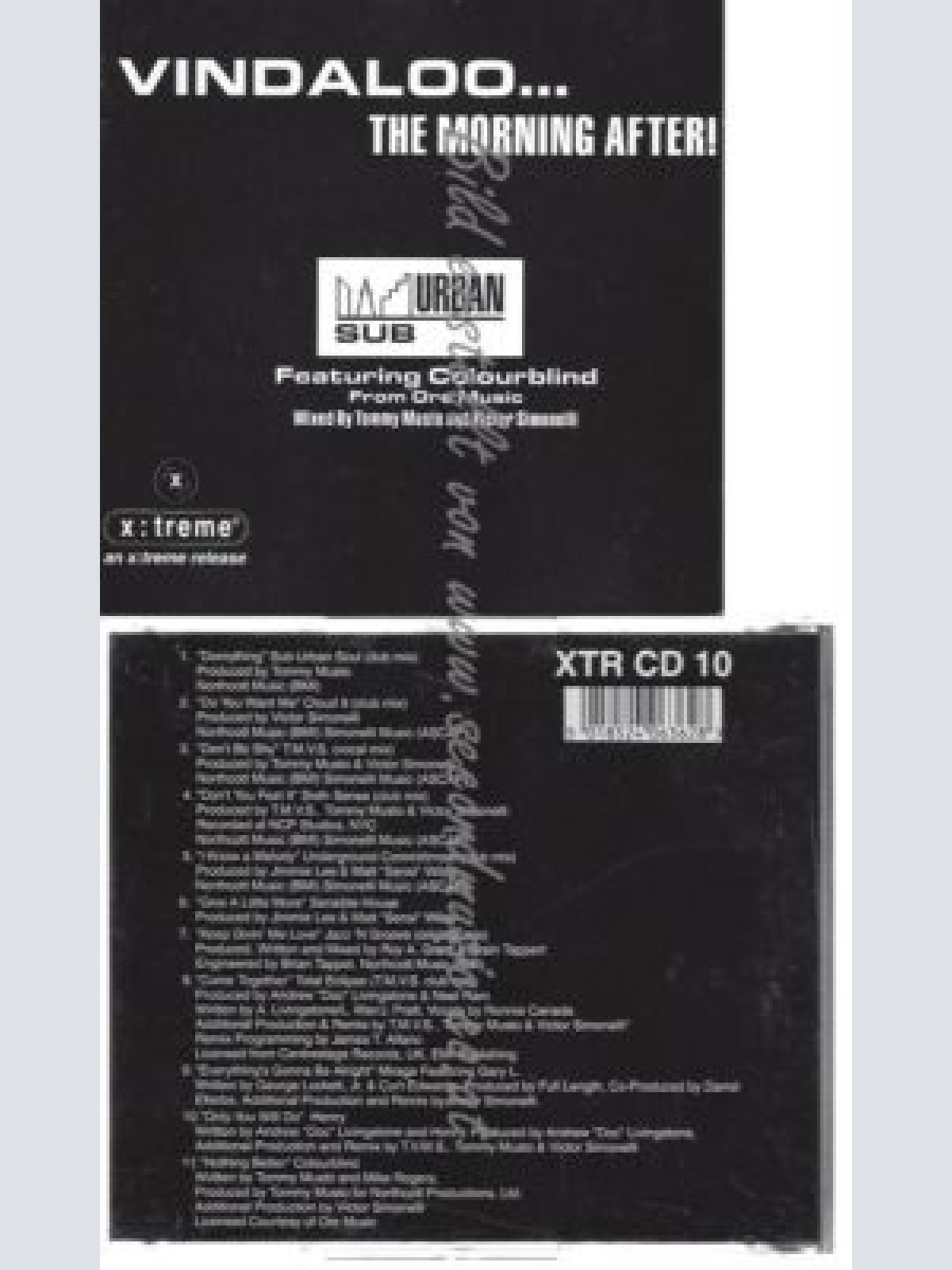 CD--Sub-Urban Soul,   Colourblind.  //Vindaloo..the Morning after