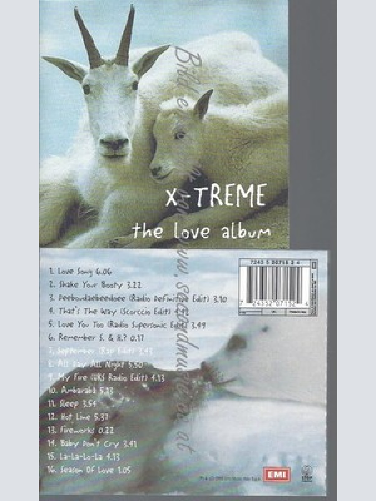 CD--X-TREME--THE LOVE ALBUM