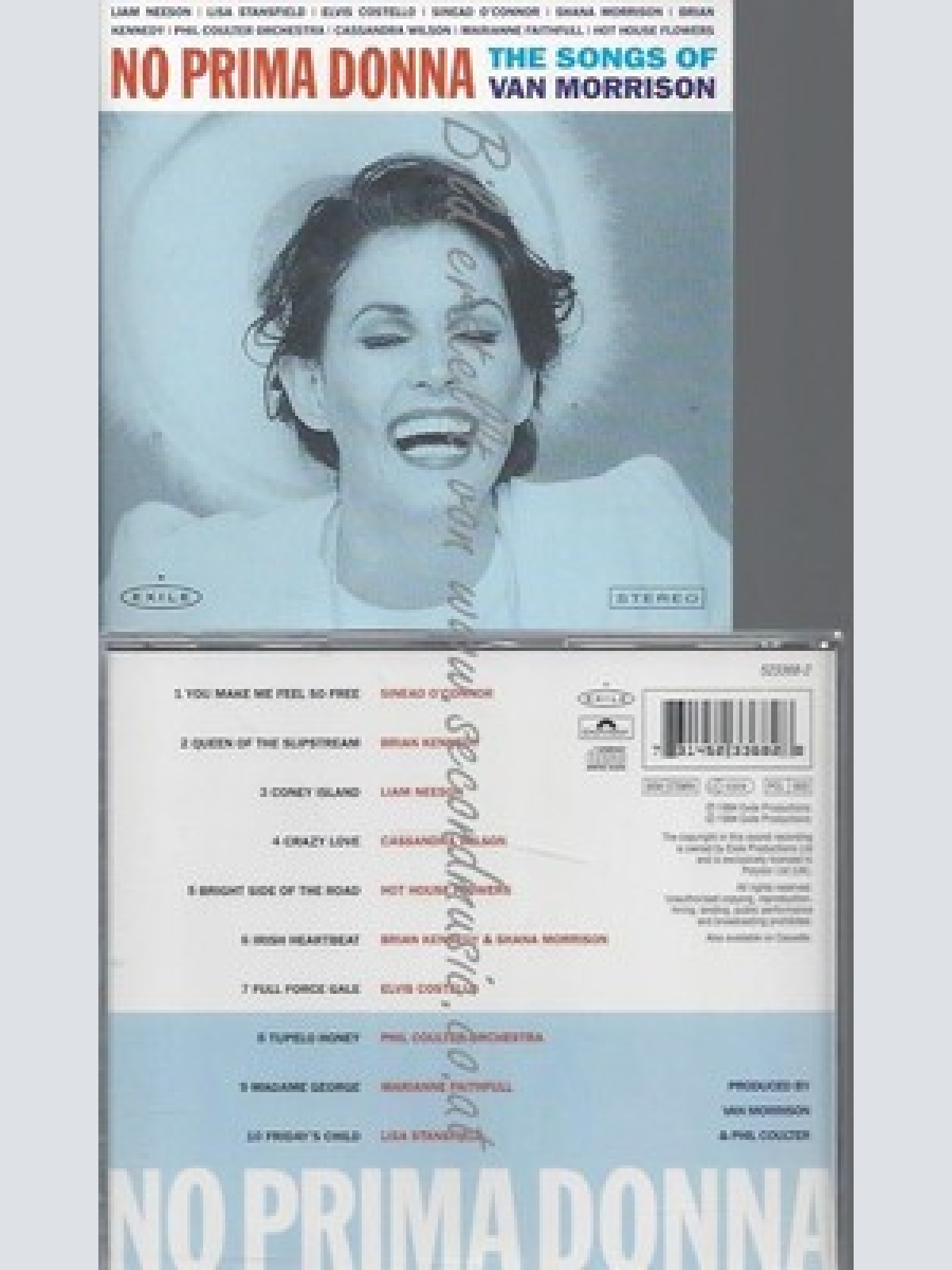 CD--VARIOUS ARTISTS--NO PRIMA DONNA-TRIBUTE-THE SONGS OF VAN MORISON