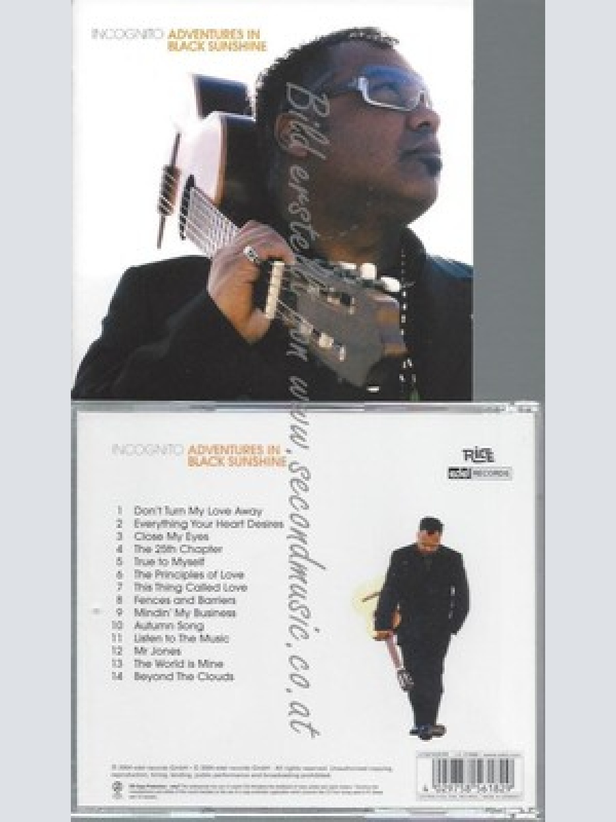 CD--INCOGNITO--ADVENTURES IN BLACK SUNSHINE