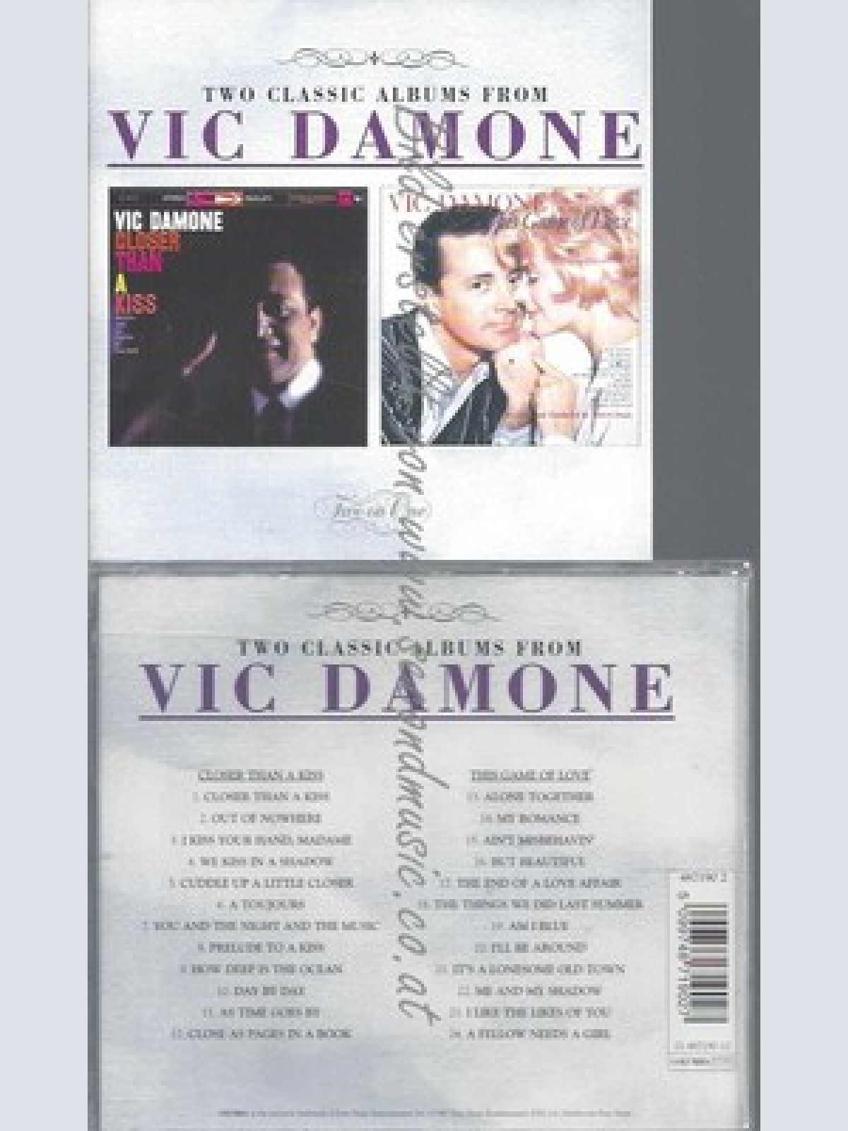 CD--HIS GAME OF LOVE/ VIC DAMONE--CLOSER THAN A KISS